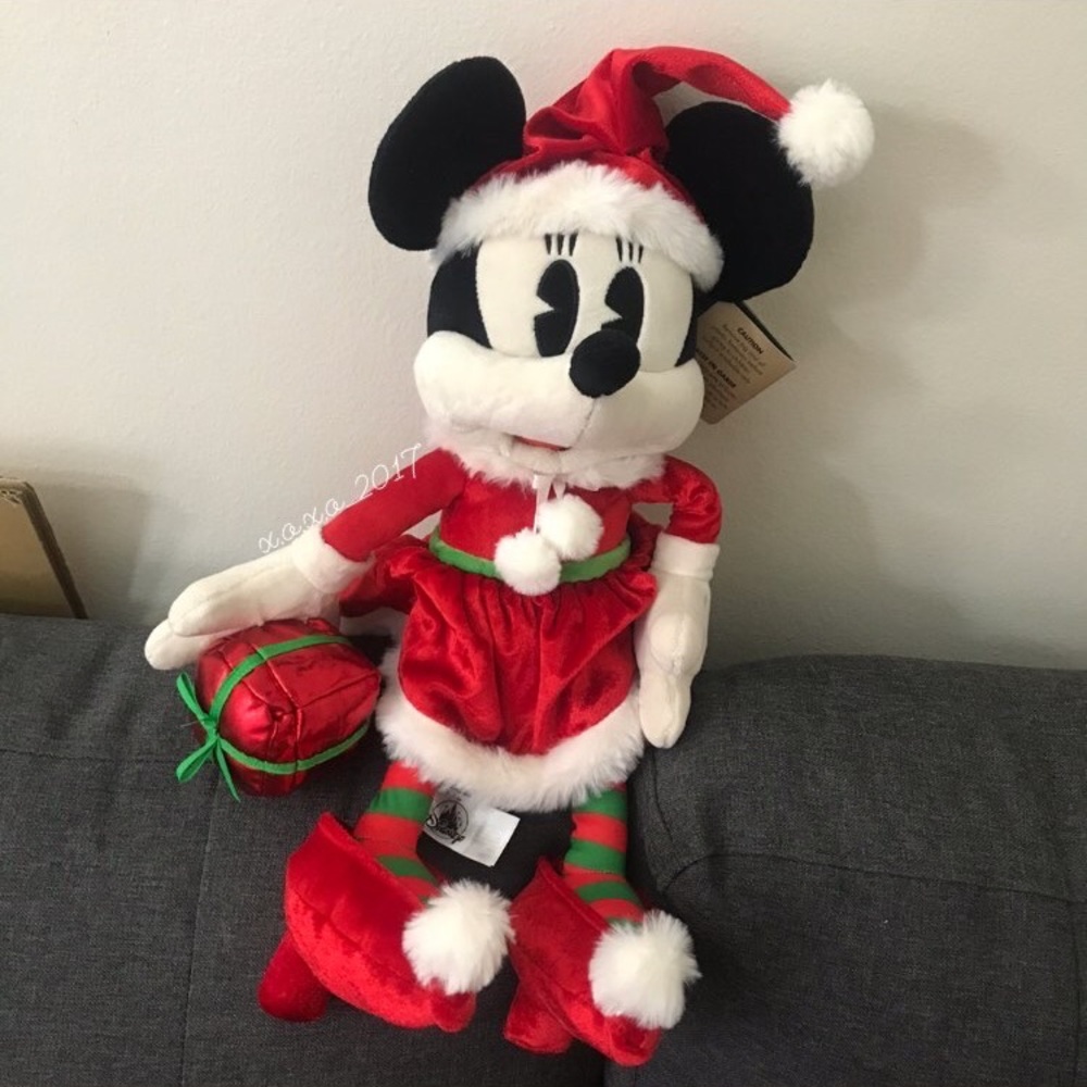 Disney Santa Minnie Mouse plush